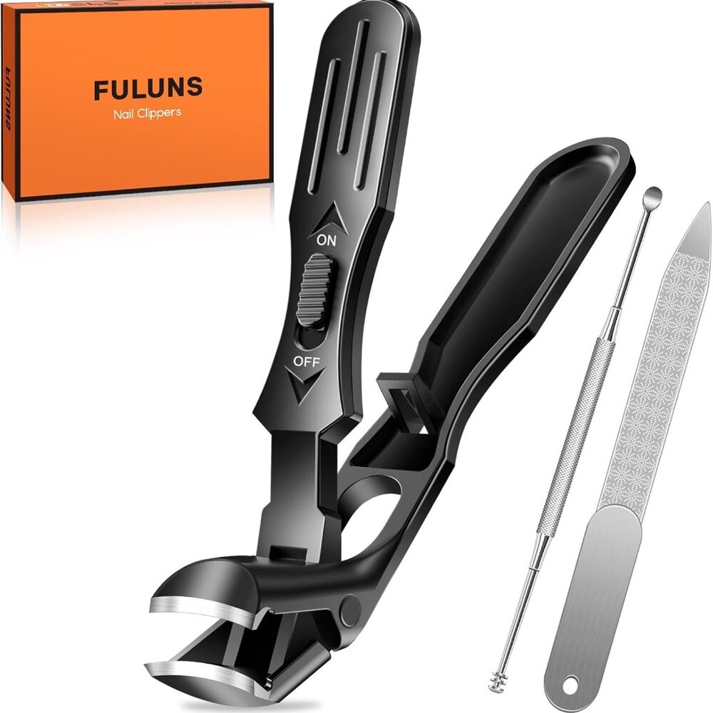 Angled Head Nail Clippers for Seniors Thick Nails,Toenail Clippers for Men with
